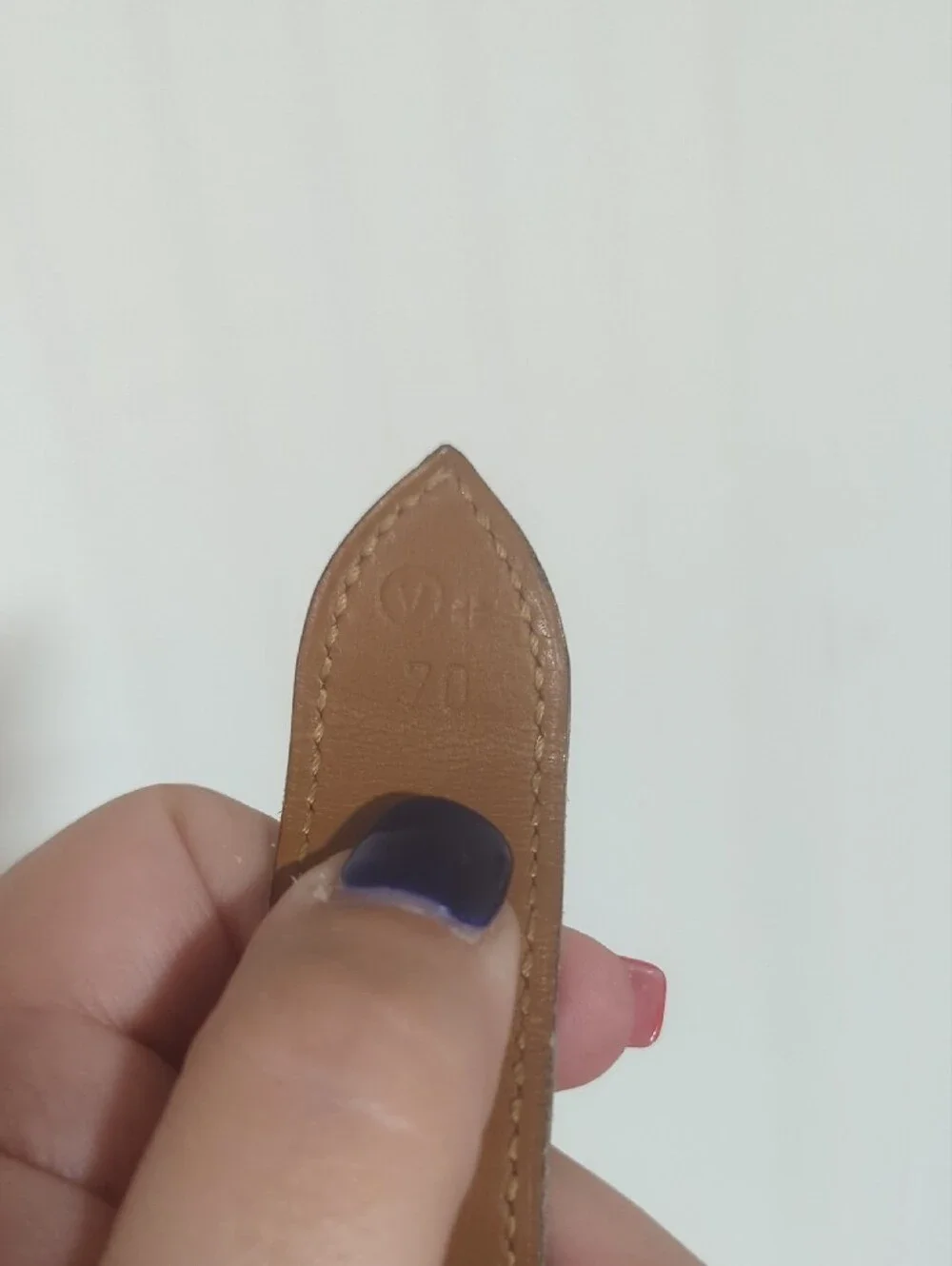 Hermes Tan Leather Belt Strap
